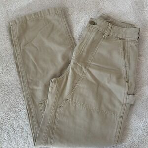 Gap‎ Womens Size 2 Utility Twill Pants Carpenter Khaki Brown NWOT Wide Leg